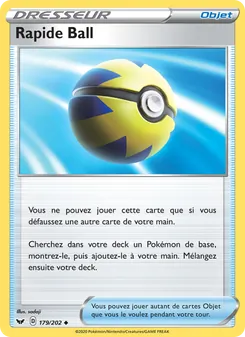 Rapide Ball 179/202 Épée et Bouclier