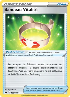 Bandeau Vitalité 185/202 Épée et Bouclier