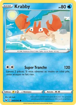 Krabby 43/202 Épée et Bouclier
