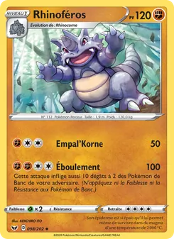 Rhinoféros 98/202 Épée et Bouclier