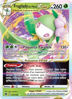 Fragilady de Hisui VSTAR 018/189 Astres Radieux