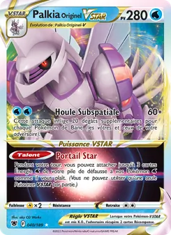 Palkia Originel VSTAR 040/189 Astres Radieux