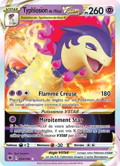 Typhlosion de Hisui VSTAR 054/189 Astres Radieux