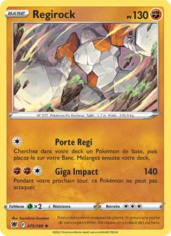 Regirock 075/189 Astres Radieux