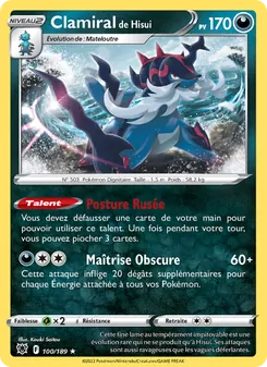 Clamiral de Hisui 100/189 Astres Radieux