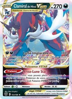 Clamiral de Hisui VSTAR 102/189 Astres Radieux