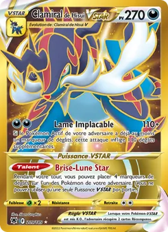 Clamiral de Hisui VSTAR 209/189 Astres Radieux