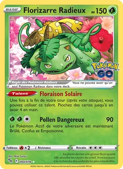 Florizarre Radieux 004/078 Pokémon GO