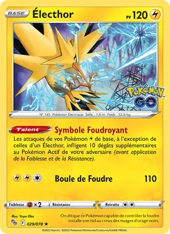 Électhor 029/078 Pokémon GO