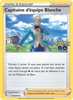 Capitaine d'équipe Blanche 064/078 Pokémon GO