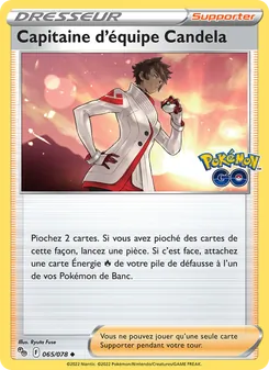 Capitaine d'équipe Candela 065/078 Pokémon GO