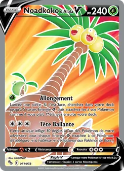 Noadkoko d'Alola V 071/078 Pokémon GO