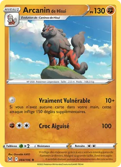 Arcanin de Hisui 084/196 Origine Perdue