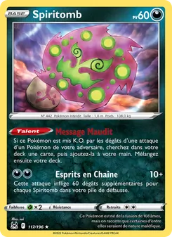 Spiritomb 117/196 Origine Perdue