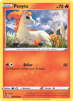 Ponyta 021/195 Tempête Argentée