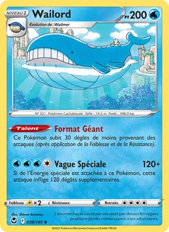 Wailord 038/195 Tempête Argentée