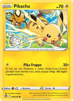 Pikachu 049/195 Tempête Argentée
