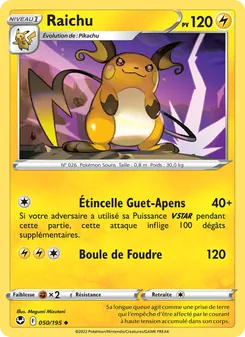 Raichu 050/195 Tempête Argentée