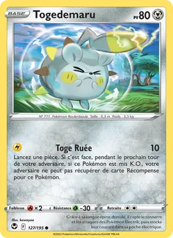Togedemaru 127/195 Tempête Argentée