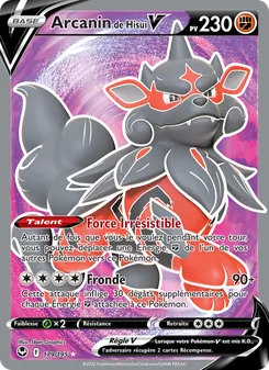Arcanin de Hisui V 179/195 Tempête Argentée