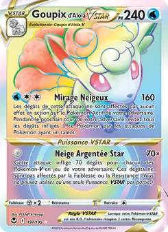 Goupix d'Alola VSTAR 197/195 Tempête Argentée