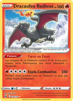 Dracaufeu Radieux 020/159 Zénith Suprême