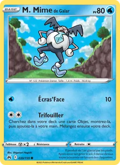 M. Mime de Galar 030/159 Zénith Suprême
