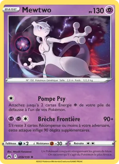 Mewtwo 059/159 Zénith Suprême