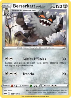 Berserkatt de Galar 085/159 Zénith Suprême