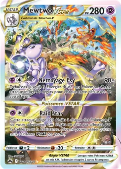 Mewtwo VSTAR GG44 Zénith Suprême Galerie Galaroise