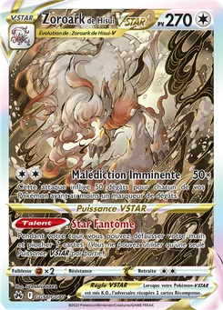 Zoroark de Hisui VSTAR GG56 Zénith Suprême Galerie Galaroise