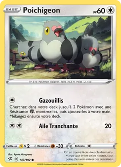 Poichigeon 143/192 Clash des Rebelles