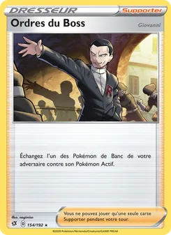 Ordres du Boss (Giovanni) 154/192 Clash des Rebelles