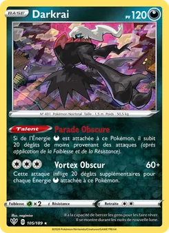 Darkrai 105/189 Ténèbres Embrasées
