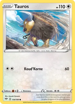 Tauros 134/189 Ténèbres Embrasées
