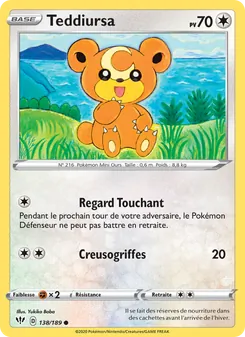 Teddiursa 138/189 Ténèbres Embrasées