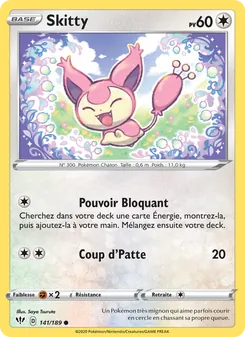 Skitty 141/189 Ténèbres Embrasées