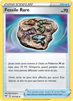 Fossile Rare 167/189 Ténèbres Embrasées