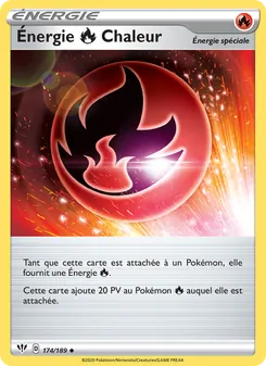 Énergie Fire Chaleur 174/189 Ténèbres Embrasées