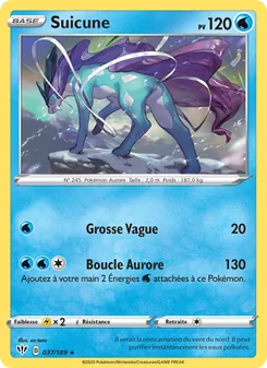 Suicune 37/189 Ténèbres Embrasées