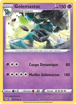 Golemastoc 77/189 Ténèbres Embrasées