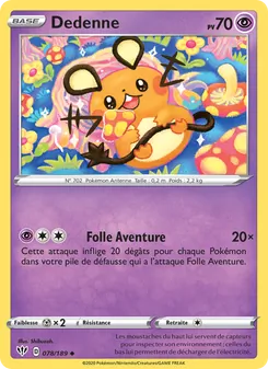 Dedenne 78/189 Ténèbres Embrasées