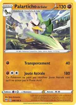 Palarticho de Galar 98/189 Ténèbres Embrasées