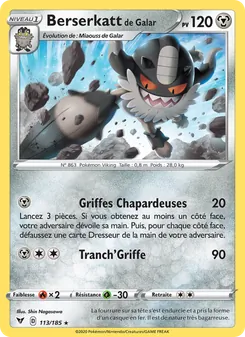 Berserkatt de Galar 113/185 Voltage Éclatant