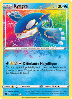 Kyogre 21/72 Destinées Radieuses