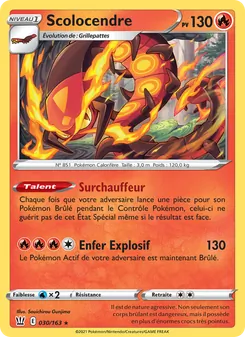 Scolocendre 30/163 Styles de combat