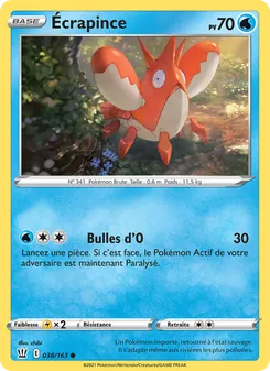 Écrapince 38/163 Styles de combat
