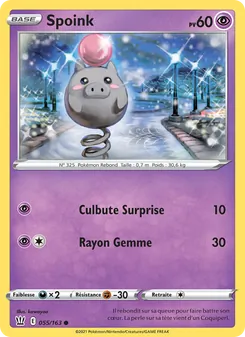 Spoink 55/163 Styles de combat