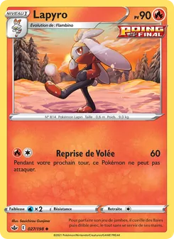 Lapyro 27/198 Règne de Glace