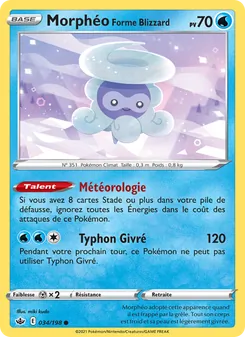 Morphéo Forme Blizzard 34/198 Règne de Glace